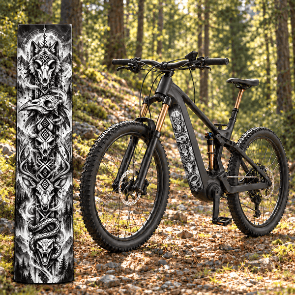 Sons of Battery® - E-MTB Brand & Community Folien & Sticker Nordic Totem – E-Bike Akku Sticker & Schutzfolie | Universal, Wunschgröße & CUBE Cut E-Bike-Community
