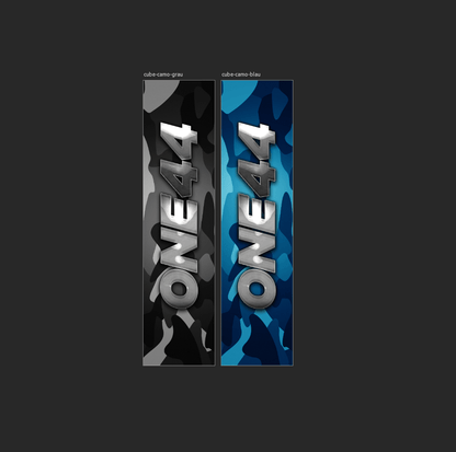 Sons of Battery® - E-MTB Brand & Community Folien & Sticker One44 / 60 cm x 14 cm / Camo Blau CUBE CAMO ONE44 / ONE77 -  Akku Sticker Abdeckung Cover Universal / Schutzfolie / für alle E-Bikes CUBE (Kopie) E-Bike-Community