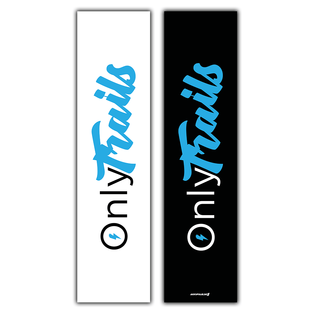 Sons of Battery® - E-MTB Brand & Community Folien & Sticker OnlyTrails -  Akku Abdeckung Cover Sticker Universal / Schutzfolie / für alle E-Bikes, Cube co. E-Bike-Community