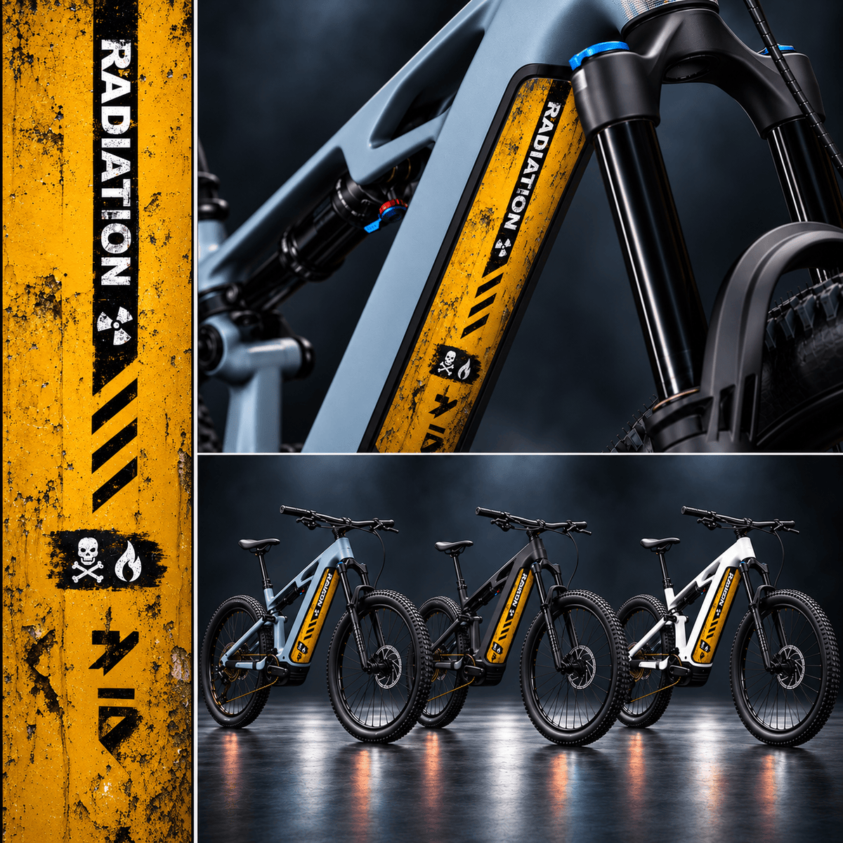 Sons of Battery® - E-MTB Brand & Community Folien & Sticker Radiation – E-Bike Akkufolie | Universal & CUBE CUT ONE 22/44/77 E-Bike-Community
