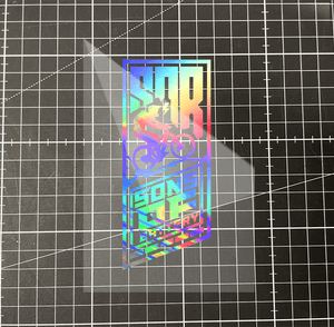 Upright biker motif as a film (12 x 5 cm) - SoB -