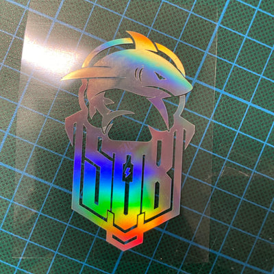 Sons of Battery® - E-MTB Brand & Community Folien & Sticker Rainbow / 7 x 4 cm Sons of Battery "Hai" Folie E-Bike-Community