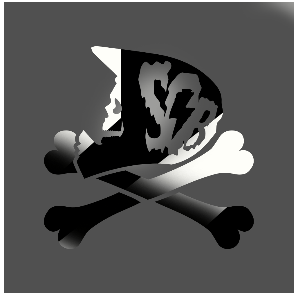 Sons of Battery® - E-MTB Brand & Community Folien & Sticker Reflektierend Schwarz / 5 x 5 cm BREMSENMANN -  FOLIE (Halloween Limited) E-Bike-Community