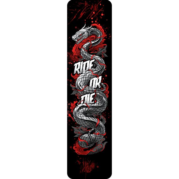 Sons of Battery® - E-MTB Brand & Community Folien & Sticker Ride or Die Viper -  Akku Sticker Abdeckung Cover Universal / Schutzfolie / Unterrohr für alle E-Bikes auch Cube 750 wh oder 625 wh E-Bike-Community