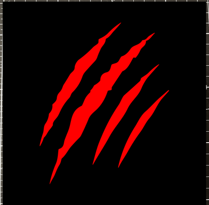 Sons of Battery® - E-MTB Brand & Community Folien & Sticker Rot / 15 x 18 cm Kratzer / Klaue / Monster E-Bike-Community