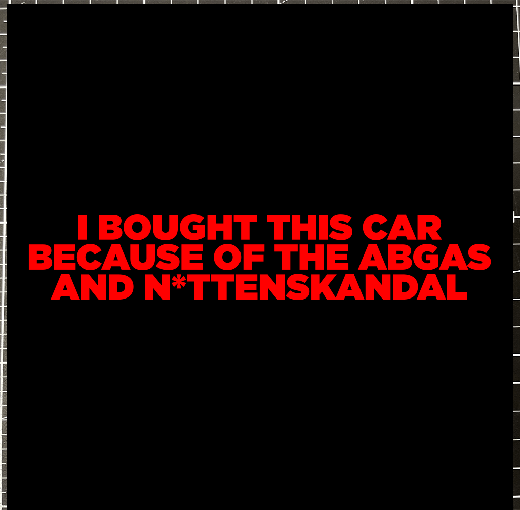 Sons of Battery® - E-MTB Brand & Community Folien & Sticker Rot / 21 x 4 cm I BOUGHT THIS BECAUSE OF ABGAS AND NUTTENSKANDAL - Vinyl Aufkleber E-Bike-Community