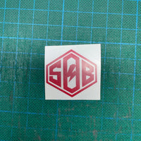 Sons of Battery - E-MTB Brand & Community Folien & Sticker Rot Diamond Vinyl Sticker - SoB - E-Bike-Community