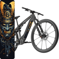 Sons of Battery® - E-MTB Brand & Community Folien & Sticker Samurai -  Akku Abdeckung Cover Universal / Schutzfolie / Unterrohr für alle E-Bikes auch Cube 750 wh oder 625 wh E-Bike-Community