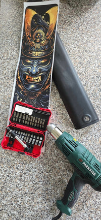 Sons of Battery® - E-MTB Brand & Community Folien & Sticker Samurai -  Akku Abdeckung Cover Universal / Schutzfolie / Unterrohr für alle E-Bikes auch Cube 750 wh oder 625 wh E-Bike-Community