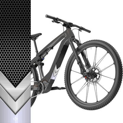mountainbike schild Schild Silber - Akku Sticker Abdeckung Cover Universal / Schutzfolie / – Sons of Battery®