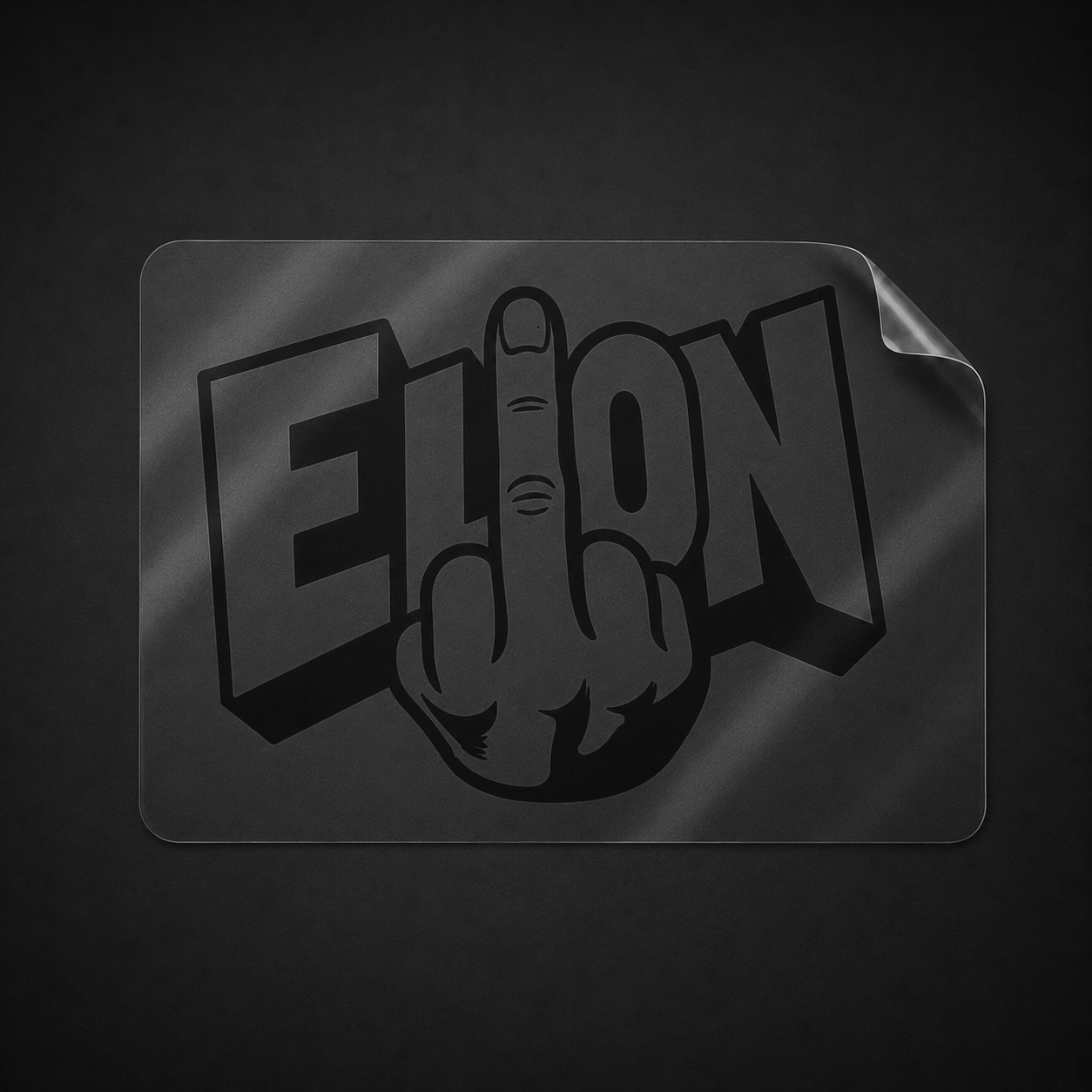 Sons of Battery - E-MTB Brand & Community Folien & Sticker Schwarz / 20 cm x 14 cm FUCK ELON  - Auto Vinyl Sticker E-Bike-Community