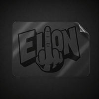 Sons of Battery - E-MTB Brand & Community Folien & Sticker Schwarz / 20 cm x 14 cm FUCK ELON  - Auto Vinyl Sticker E-Bike-Community