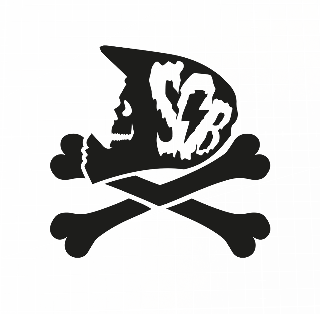 Sons of Battery® - E-MTB Brand & Community Folien & Sticker Schwarz / 5 x 5 cm BREMSENMANN -  FOLIE (Halloween Limited) E-Bike-Community