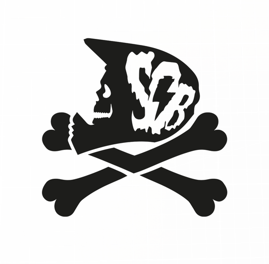 Sons of Battery® - E-MTB Brand & Community Folien & Sticker Schwarz / 5 x 5 cm BREMSENMANN -  FOLIE (Halloween Limited) E-Bike-Community