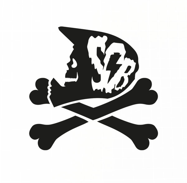 Sons of Battery® - E-MTB Brand & Community Folien & Sticker Schwarz / 5 x 5 cm BREMSENMANN -  FOLIE (Halloween Limited) E-Bike-Community