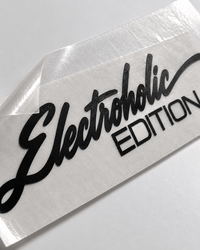 Sons of Battery® - E-MTB Brand & Community Folien & Sticker Schwarz Electroholic Edition – Folienplot fürs E-Auto E-Bike-Community