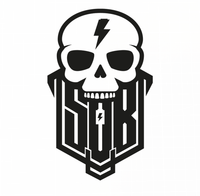 Sons of Battery® - E-MTB Brand & Community Folien & Sticker Schwarz (Glanz) / 11 x 7 cm Skullgang - SoB - Folienaufkleber E-Bike-Community