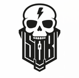 Sons of Battery® - E-MTB Brand & Community Folien & Sticker Schwarz (Matt) / 11 x 7 cm Skullgang - SoB - Folienaufkleber E-Bike-Community