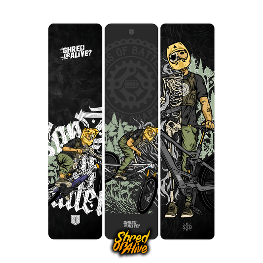 Sons of Battery® - E-MTB Brand & Community Folien & Sticker Shred or Alive -  Akku Abdeckung Cover Universal / Schutzfolie / für alle E-Bikes E-Bike-Community