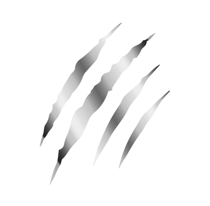 Sons of Battery® - E-MTB Brand & Community Folien & Sticker Silber / 15 x 18 cm Kratzer / Klaue / Monster E-Bike-Community