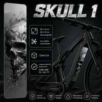 Sons of Battery® - E-MTB Brand & Community Folien & Sticker Skull 1 (Totenkopf Aufkleber) -  Akku Abdeckung Cover Universal / Schutzfolie / für alle E-Bikes E-Bike-Community