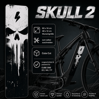 Sons of Battery® - E-MTB Brand & Community Folien & Sticker Skull 2 (Totenkopf Aufkleber) -  Akku Abdeckung Cover Universal / Schutzfolie / für alle E-Bikes E-Bike-Community