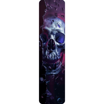 Skull 5 (Totenkopf Aufkleber) -  Akku Sticker Abdeckung Cover Universal / Schutzfolie / für alle E-Bikes