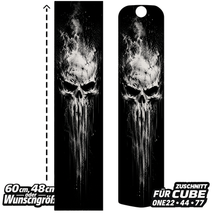 Sons of Battery® - E-MTB Brand & Community Folien & Sticker SKULL / TOTENKOPF  -  Akku Abdeckung Cover Universal / Cube E-Bike-Community