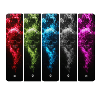 Skullgang Glow (Totenkopf Aufkleber) -  Akku Sticker Abdeckung Cover Universal / Schutzfolie / für alle E-Bikes