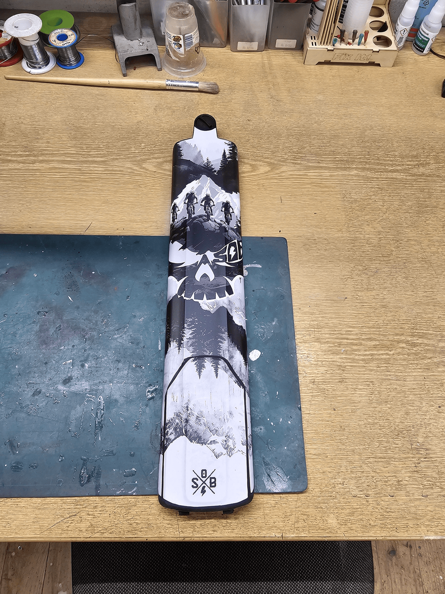 Sons of Battery® - E-MTB Brand & Community Folien & Sticker SKULLHEAD (Totenkopf Aufkleber) -  Akku Abdeckung Cover Universal / Schutzfolie / für alle E-Bikes E-Bike-Community