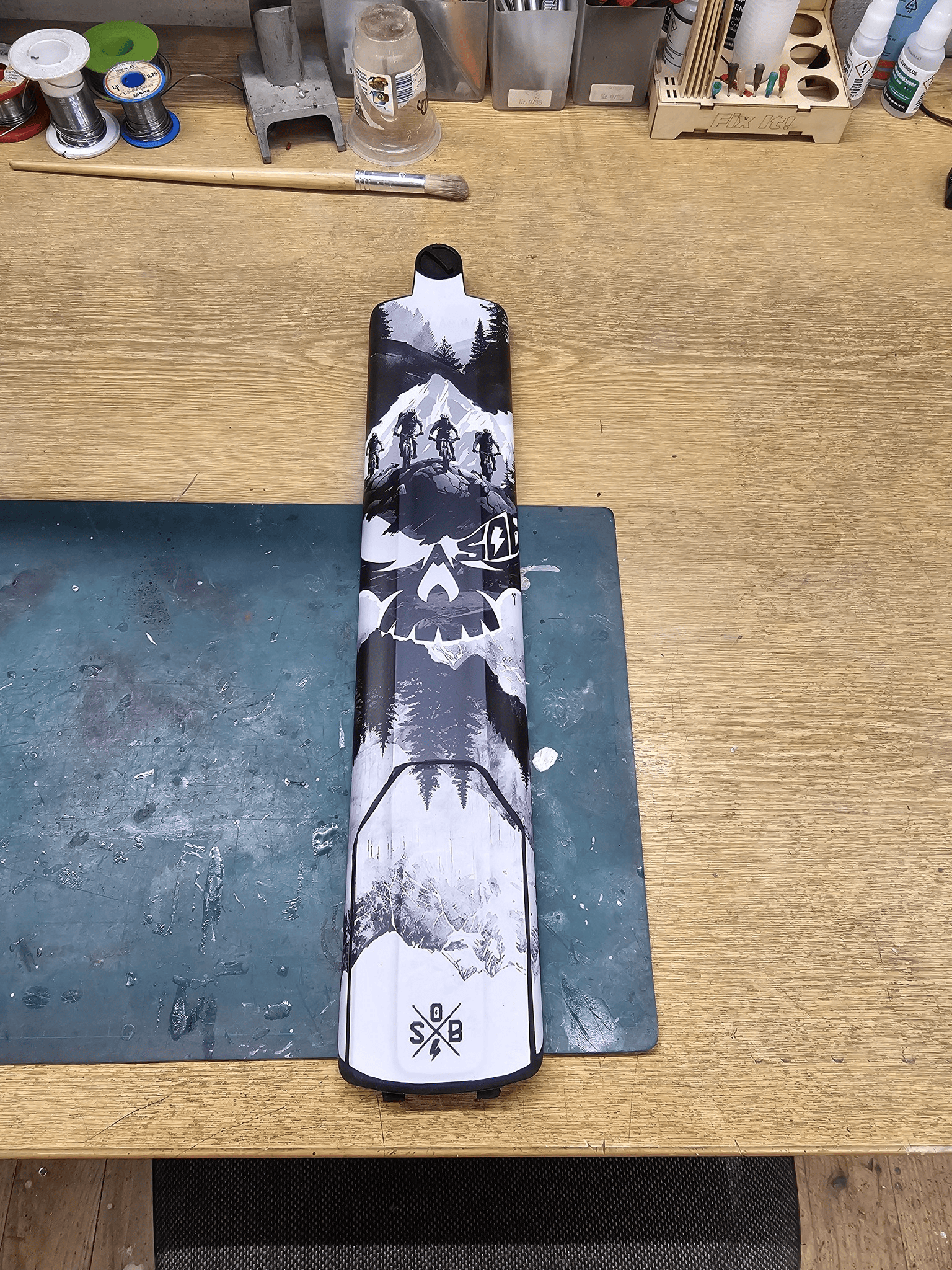 Sons of Battery® - E-MTB Brand & Community Folien & Sticker SKULLHEAD (Totenkopf Aufkleber) -  Akku Abdeckung Cover Universal / Schutzfolie / für alle E-Bikes E-Bike-Community