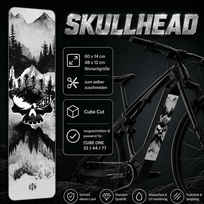 Sons of Battery® - E-MTB Brand & Community Folien & Sticker SKULLHEAD (Totenkopf Aufkleber) -  Akku Abdeckung Cover Universal / Schutzfolie / für alle E-Bikes E-Bike-Community