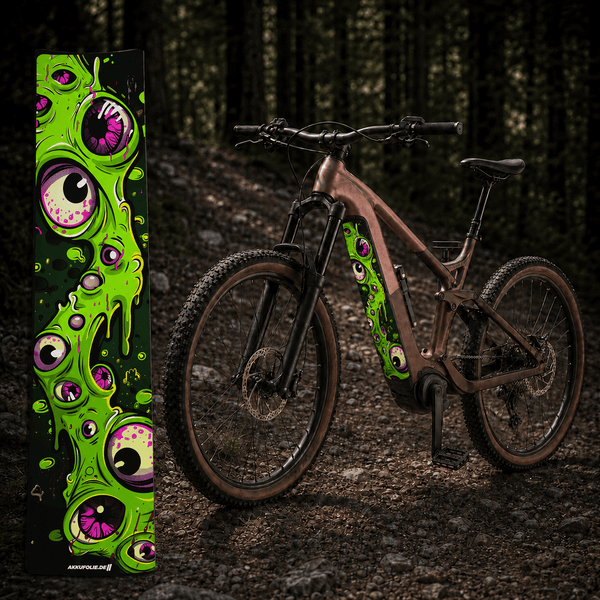 Sons of Battery® - E-MTB Brand & Community Folien & Sticker Slime 1–2 – E-Bike Akku Sticker & Schutzfolie | Universal, Wunschgröße & CUBE Cut E-Bike-Community