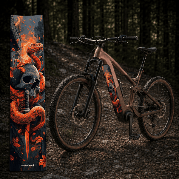 Sons of Battery® - E-MTB Brand & Community Folien & Sticker Snake – E-Bike Akku Sticker & Schutzfolie | Universal, Wunschgröße & CUBE Cut E-Bike-Community