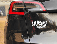 Sons of Battery® - E-MTB Brand & Community Folien & Sticker UNPLUG ELON - Anti Elon Sticker E-Bike-Community
