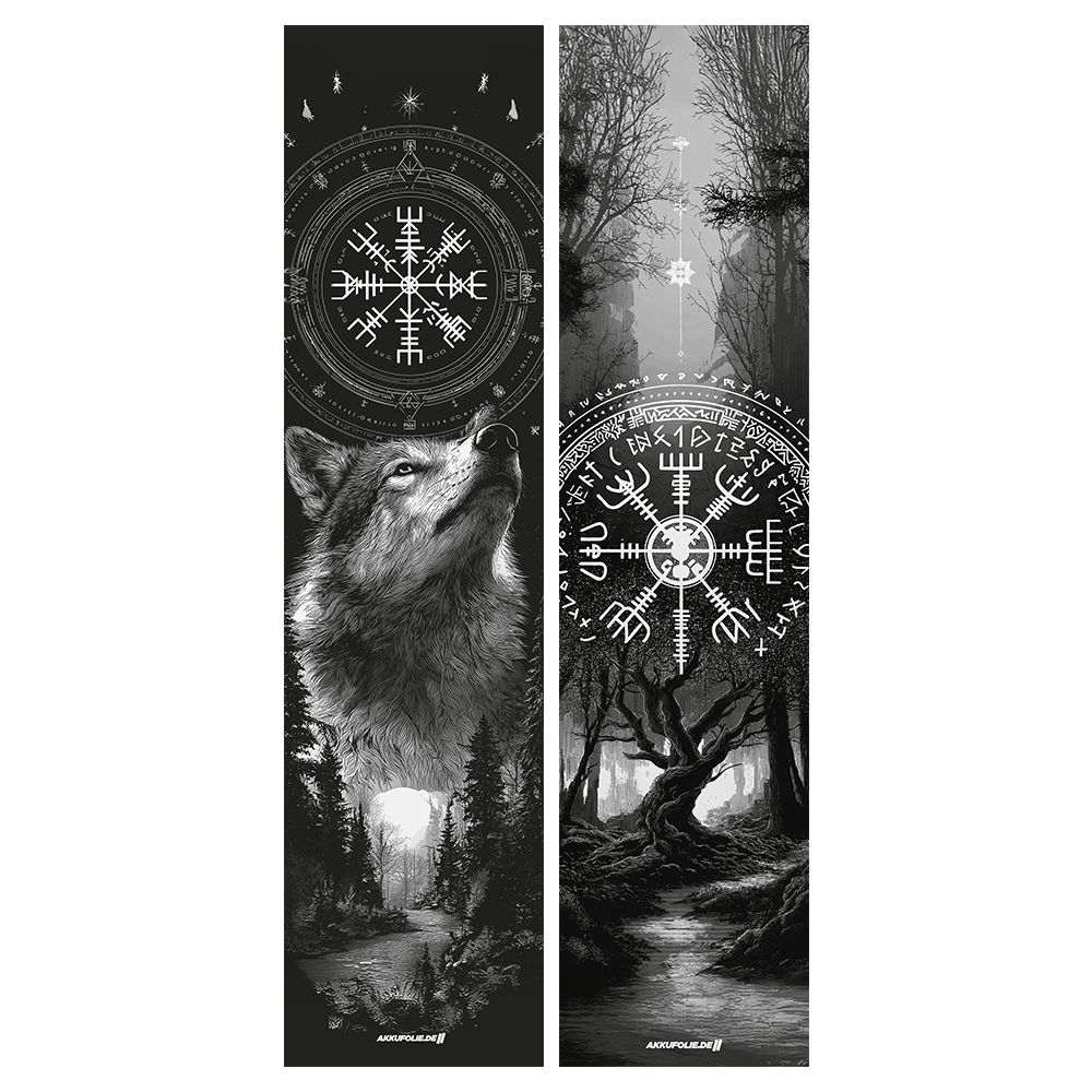 Sons of Battery® - E-MTB Brand & Community Folien & Sticker Vegvisir -  Akku Abdeckung Cover Sticker E-Bike-Community