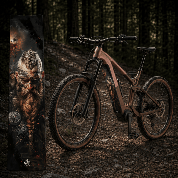 Sons of Battery® - E-MTB Brand & Community Folien & Sticker Viking Dead or Alive – E-Bike Akku Sticker & Schutzfolie | Universal, Wunschgröße & CUBE Cut E-Bike-Community