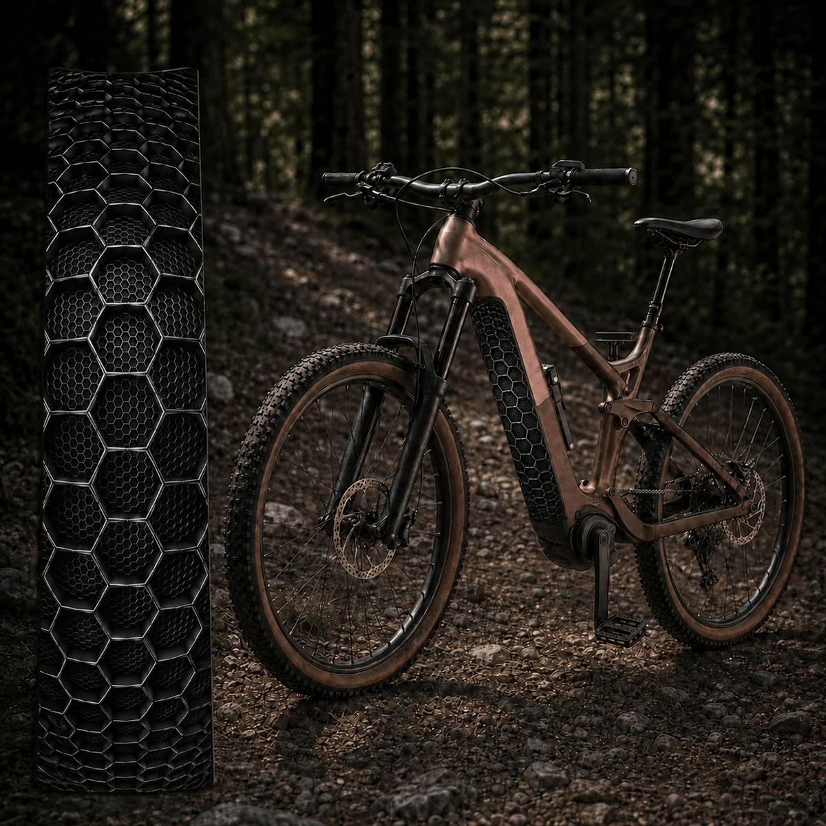 Sons of Battery® - E-MTB Brand & Community Folien & Sticker Waben – E-Bike Akku Sticker & Schutzfolie | Universal, Wunschgröße & CUBE Cut E-Bike-Community