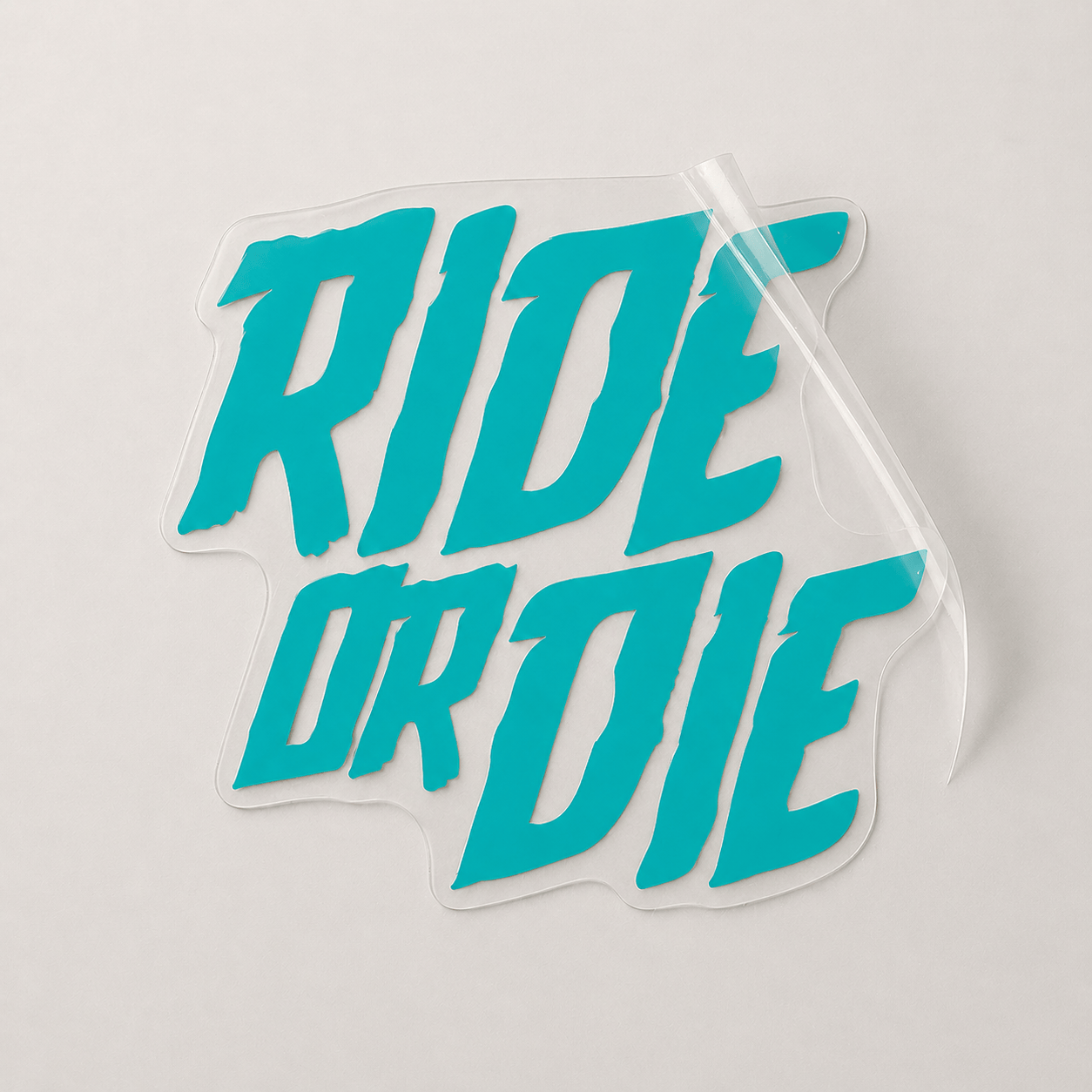 Sons of Battery - E-MTB Brand & Community Folien Türkis / 4 cm x 4.5 cm RIDE OR DIE - Folie / Sticker E-Bike-Community