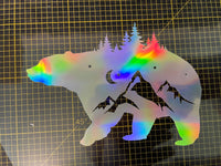 Sons of Battery® - E-MTB Brand & Community Folien und Sticker 15x19 cm / Rainbow Bär Aufkleber - Mountain E-Bike-Community