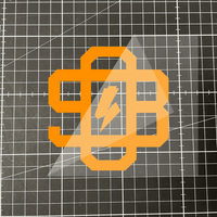Sons of Battery® - E-MTB Brand & Community Folien und Sticker Neonorange Vintage SoB - 4x4 E-Bike-Community