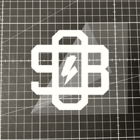 Sons of Battery® - E-MTB Brand & Community Folien und Sticker Weiß Vintage SoB - 4x4 E-Bike-Community