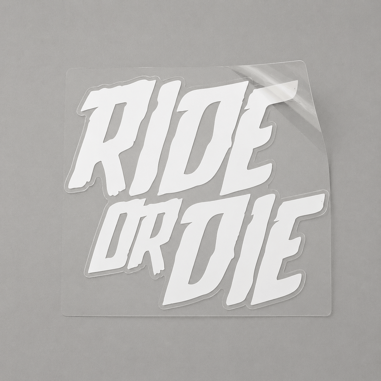 Sons of Battery - E-MTB Brand & Community Folien Weiss / 4 cm x 4.5 cm RIDE OR DIE - Folie / Sticker E-Bike-Community