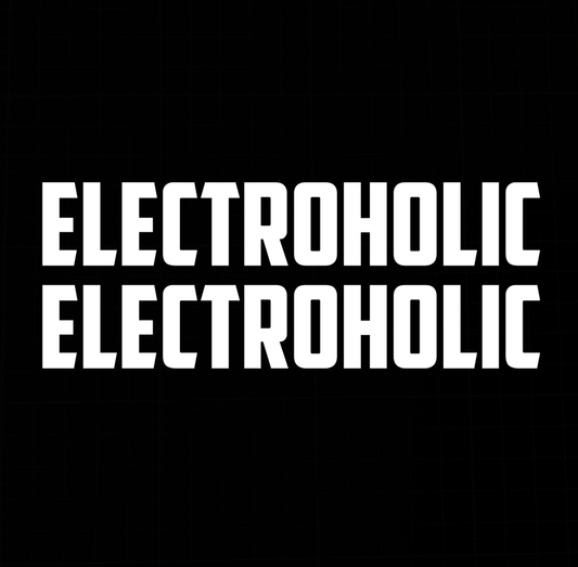 Sons of Battery - E-MTB Brand & Community Folien Weiss (Matt) / 1.6 cm x 10 cm Electrohlic - Folienaufkleber E-Bike-Community