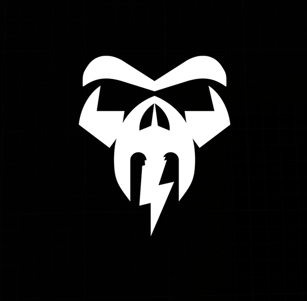 Sons of Battery - E-MTB Brand & Community Folien Weiss (Matt) / 4 cm x 5 cm Bikeskull - Folienaufkleber E-Bike-Community