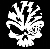 Sons of Battery - E-MTB Brand & Community Folien Weiß SoB Skullhead - Folienaufkleber E-Bike-Community