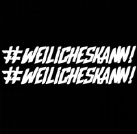 Sons of Battery - E-MTB Brand & Community Folien Weiss #WEILiCHESKANN - Folienaufkleber 2er E-Bike-Community