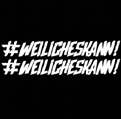 Sons of Battery - E-MTB Brand & Community Folien Weiss #WEILiCHESKANN - Folienaufkleber 2er E-Bike-Community