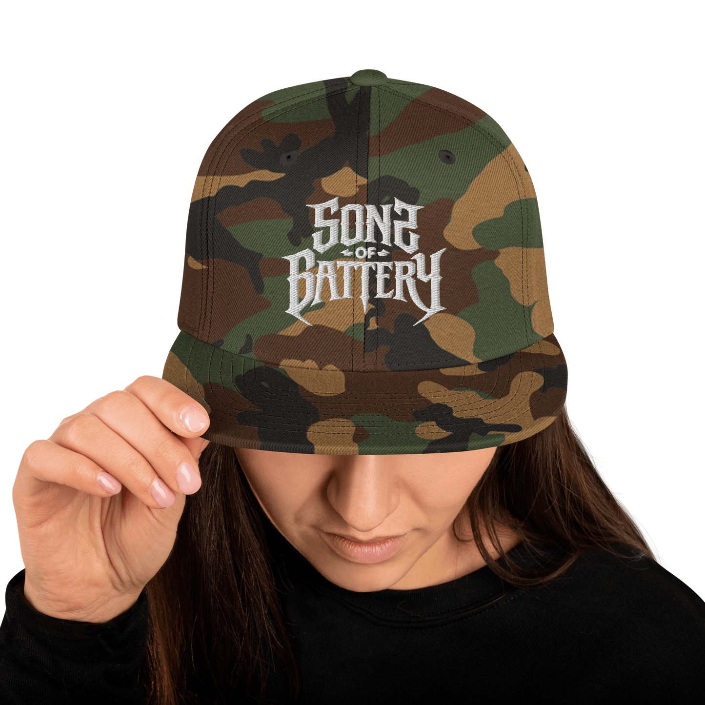 Sons of Battery® - E-MTB Brand & Community Grün Camouflage Sons of Battery 2 Snapback-Cap E-Bike-Community