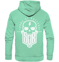 Sons of Battery® - E-MTB Brand & Community Hoodies Mid Heather Green / XS SoB Skullgang White - Organic Hoodie E-Bike-Community